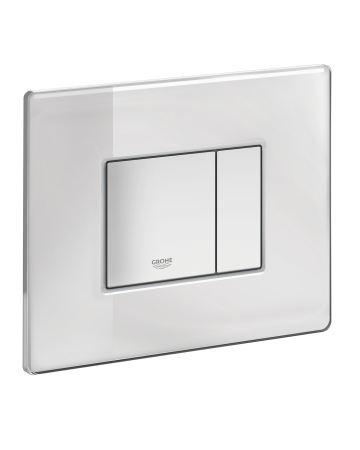 Clapeta WC Grohe 389160A0, Skate Cosmo, dubla, verticala, 197 x 156 mm, sticla/oglinda, alb [4]