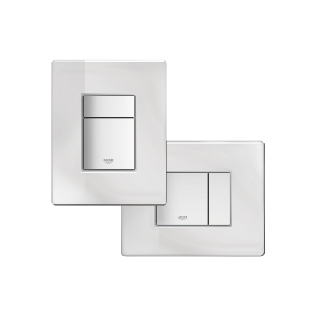 Clapeta WC Grohe 389160A0, Skate Cosmo, dubla, verticala, 197 x 156 mm, sticla/oglinda, alb [6]
