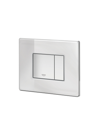 Clapeta WC Grohe 389160A0, Skate Cosmo, dubla, verticala, 197 x 156 mm, sticla/oglinda, alb [5]