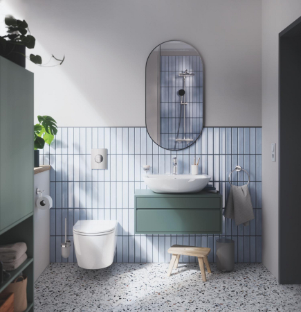Clapeta WC Grohe 38965000, 156 mm, 197 mm, functie eco, verticala, incastrat pentru tip rezervor, Crom [7]