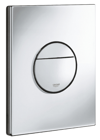 Clapeta WC Grohe 38965000, 156 mm, 197 mm, functie eco, verticala, incastrat pentru tip rezervor, Crom [1]
