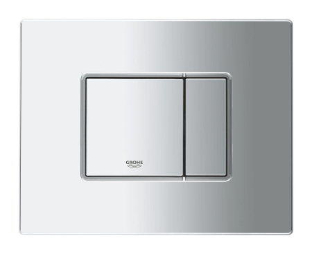 Clapeta WC Grohe 38966000, 156 mm, 197 mm, functie eco, verticala, orizontala, incastrat pentru tip rezervor, Crom [1]