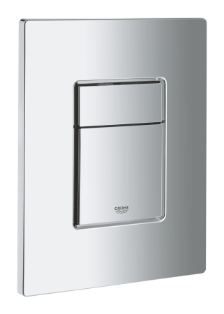 Clapeta WC Grohe 38966000, 156 mm, 197 mm, functie eco, verticala, orizontala, incastrat pentru tip rezervor, Crom [2]