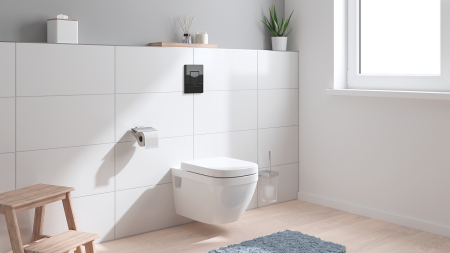 Clapeta WC Grohe 38966KV0, Even, dubla, verticala, 197 x 156 mm, ABS, lucios, negru [8]