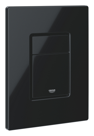 Clapeta WC Grohe 38966KV0, Even, dubla, verticala, 197 x 156 mm, ABS, lucios, negru [1]