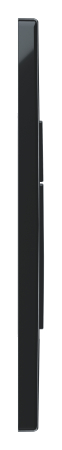 Clapeta WC Grohe 38966KV0, Even, dubla, verticala, 197 x 156 mm, ABS, lucios, negru [5]