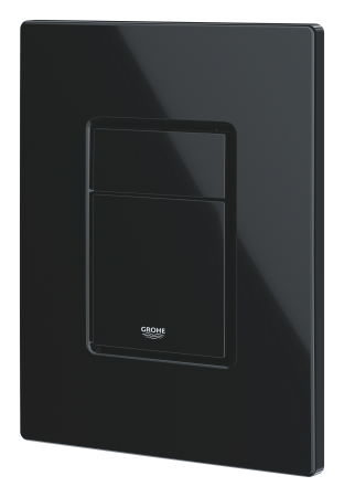 Clapeta WC Grohe 38966KV0, Even, dubla, verticala, 197 x 156 mm, ABS, lucios, negru [2]
