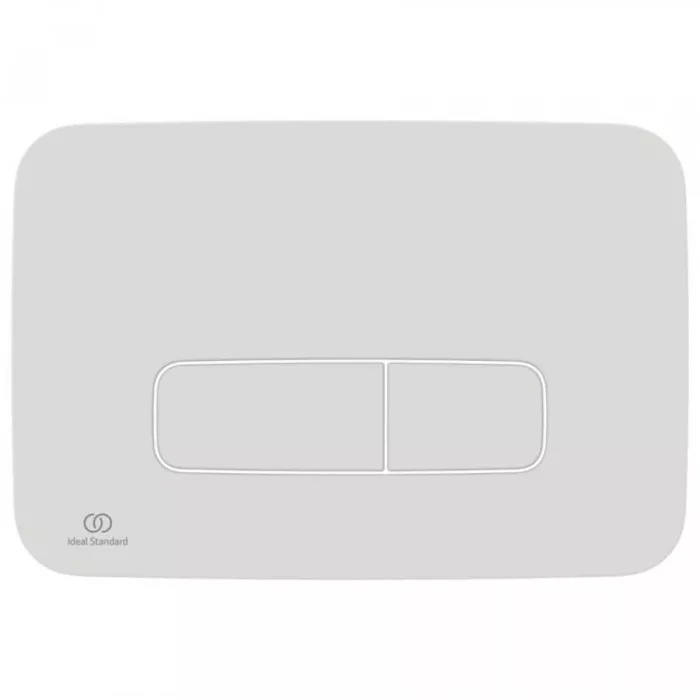 Clapete de actionare - Clapeta WC Ideal Standard Oleas, dubla, 165 x 241 mm, orizontala, ABS, mat, alb, R0459AW