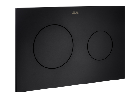 Baie - Clapeta WC Roca A890089206, 250 mm, 160 mm, functie eco, orizontala, incastrat pentru tip rezervor, Negru