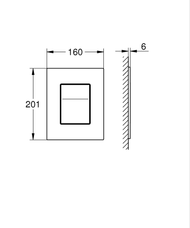 Clapete WC Grohe 104644KF00, SPA Aqua, 160 x 201 cm, touch, auto-flush, baterie, mat, negru [6]
