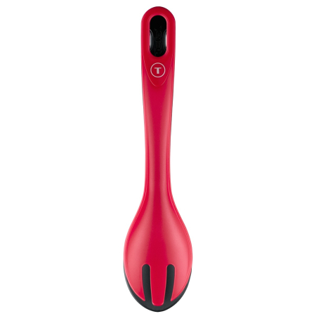 Cleste pentru salata Tefal Ingenio+ K1991434, plastic, sistem de blocare, design stivuibil, compatibilitate cu masina de spalat vase, negru & rosu [8]
