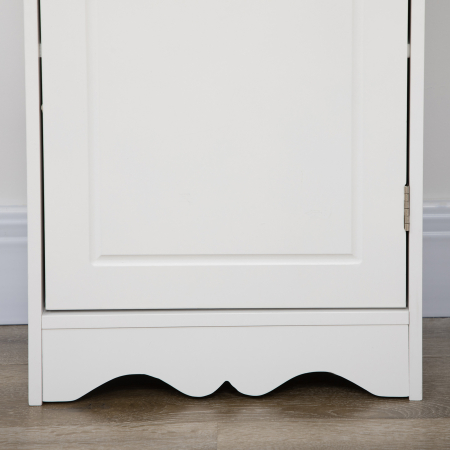  Coloana Baie Lemn Alb - 40×23×160 cm, Decor Sculptura Florala [8]