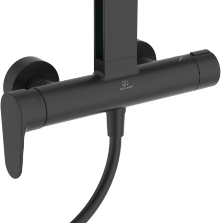 Coloana de dus cu baterie monocomanda negru mat Ideal Standard Alu+ [6]
