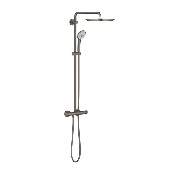 Coloane de dus - Coloana de dus cu baterie termostatata antracit periat Grohe Euphoria 310