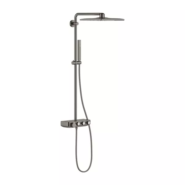 Coloane de dus - Coloana de dus cu baterie termostatata antracit periat Grohe Euphoria SmartControl 310 Cube Duo