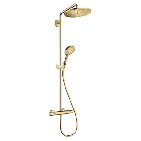 Baie - Coloana de dus cu baterie termostatata auriu Hansgrohe Croma Select S 280