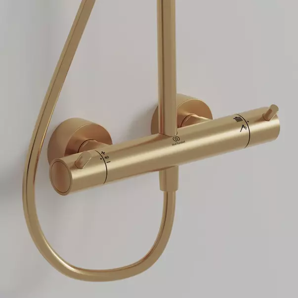 Coloana de dus cu baterie termostatata auriu periat Ideal Standard Ceratherm T125 [2]