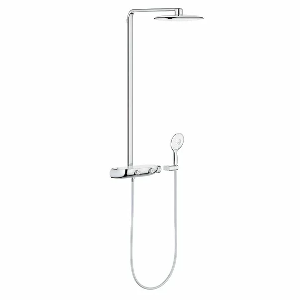 Coloane de dus - Coloana de dus cu baterie termostatata crom - alb Grohe RainShower System SmartControl 360 Mono