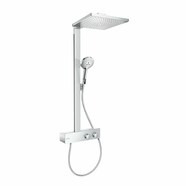 Coloane de dus - Coloana de dus cu baterie termostatata Hansgrohe Raindance E300 ShowerTablet