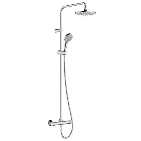 Baie - Coloana de dus cu baterie termostatata Hansgrohe Vernis Blend 200 cu 2 functii