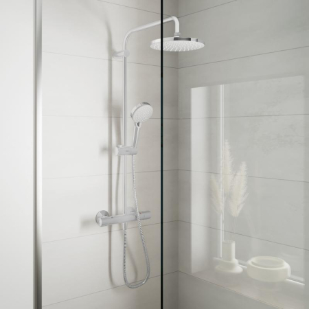 Coloana de dus cu baterie termostatata Hansgrohe Vernis Blend 200 cu 2 functii [10]