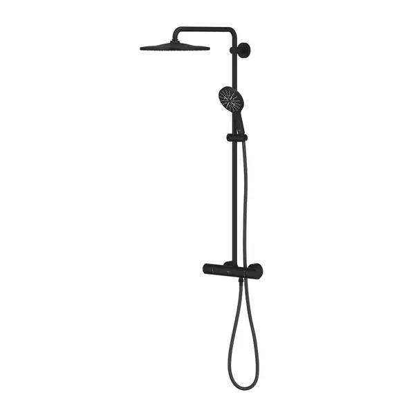 Coloana de dus cu baterie termostatata negru mat Grohe RainShower [3]