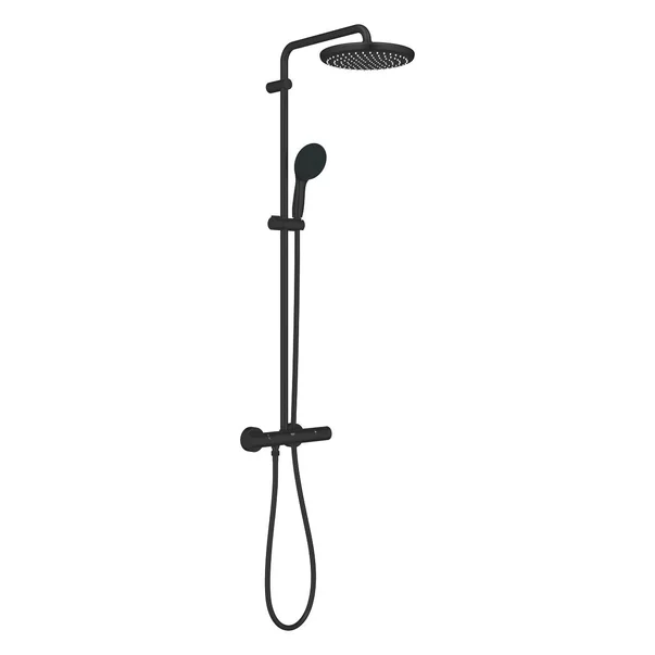 Coloana de dus cu baterie termostatata negru mat Grohe Tempesta 250 [3]