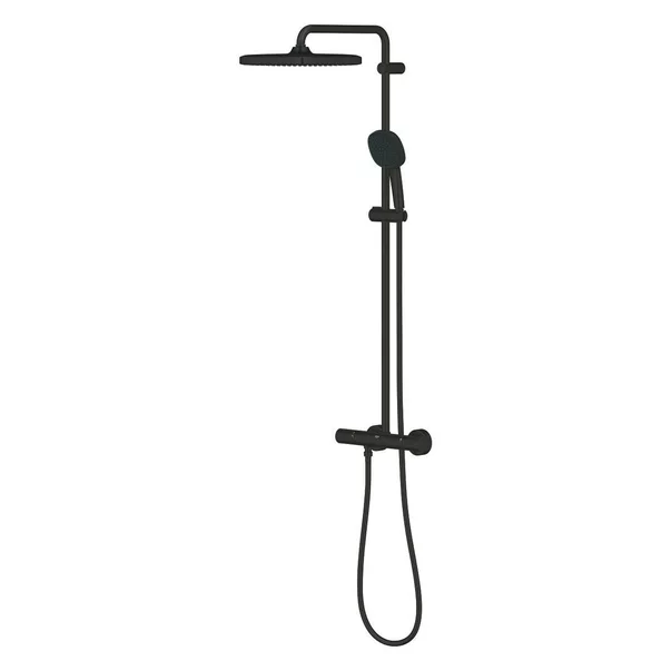 Coloana de dus cu baterie termostatata negru mat Grohe Tempesta Cosmopolitan 250 Cube [2]