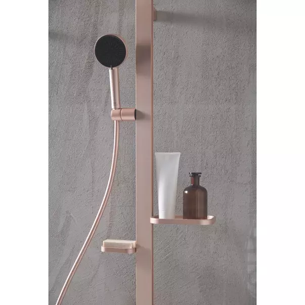 Coloana de dus cu baterie termostatata rose mat Ideal Standard Alu+ [8]