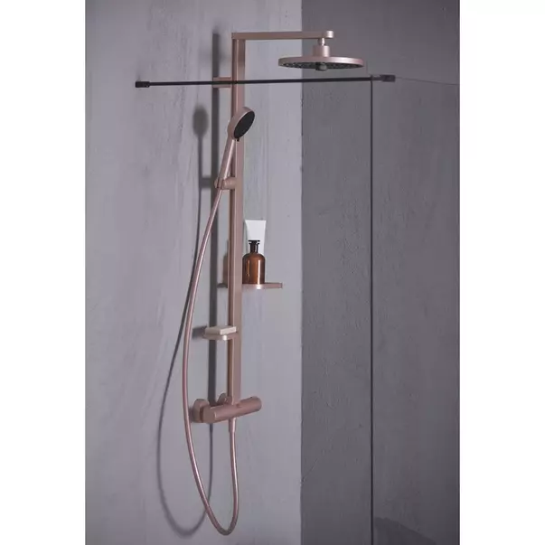 Coloana de dus cu baterie termostatata rose mat Ideal Standard Alu+ [5]