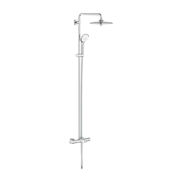Coloane de dus - Coloana de dus cu baterie termostatata si pipa cada Grohe Euphoria New 260