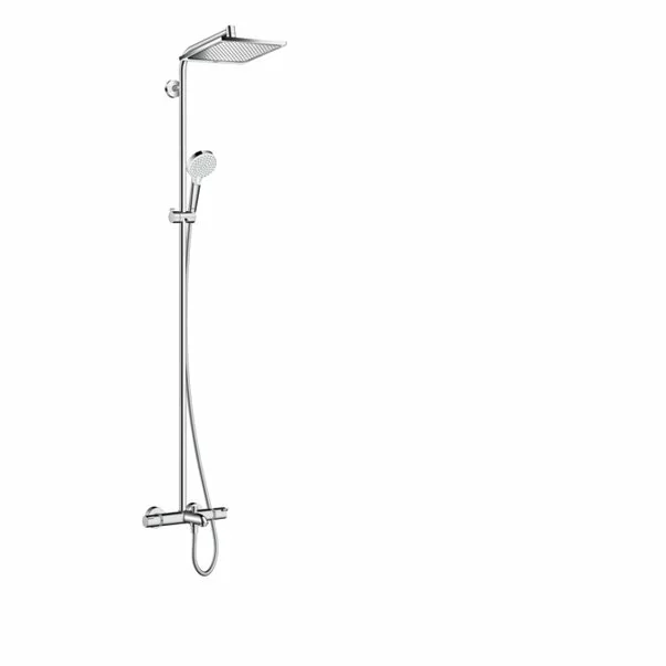 Coloane de dus - Coloana de dus cu baterie termostatata si pipa cada Hansgrohe Crometta E240