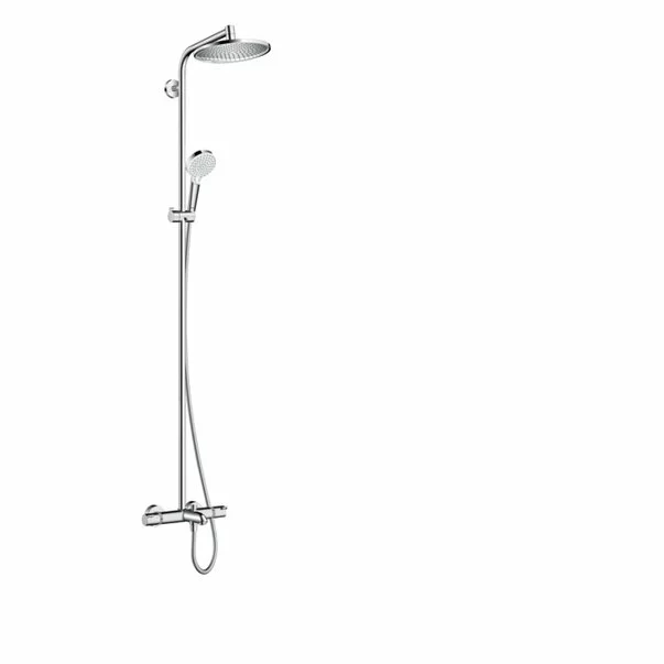 Coloane de dus - Coloana de dus cu baterie termostatata si pipa cada Hansgrohe Crometta S240
