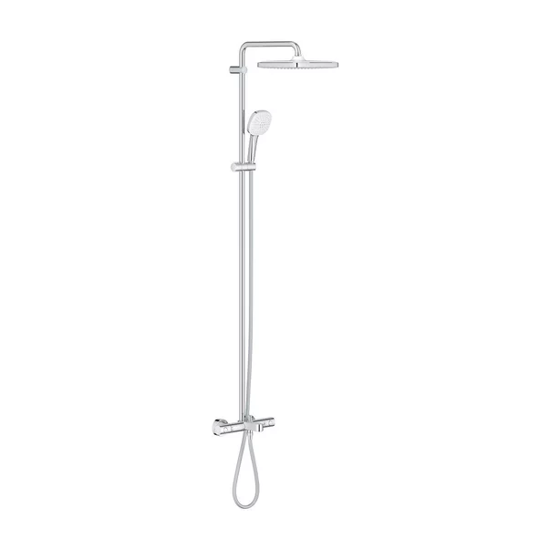Coloane de dus - Coloana de dus cu termostat Grohe Tempesta 250 Cube finisaj crom lucios