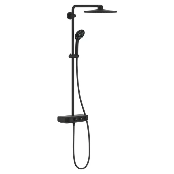 Coloane de dus - Coloana de dus cu termostat negru mat Grohe Euphoria SmartControl 310 Duo