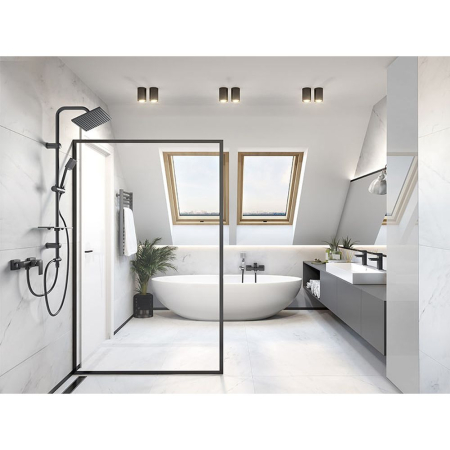 Coloana de dus culoare negru mat Ferro, Squerto Lux [2]