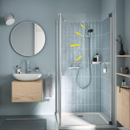 Coloana de dus Grohe 26932001, 1.75 m, 110 mm, 900 mm, 2 functii para dus, 1/2 conexiune furtun, Crom [3]