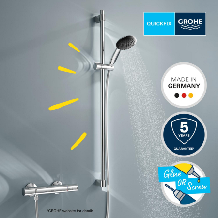Coloana de dus Grohe 26953001, 1.75 m, 110 mm, 900 mm, 1 functii para dus, 1/2 conexiune furtun, Crom [7]