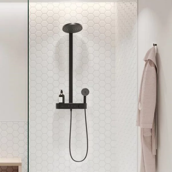Coloana de dus Hansgrohe Pulsify S 260 negru mat cu termostat ShowerTablet Select 400 [3]