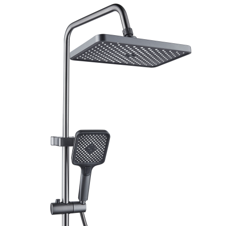 Coloana de dus RAIZ Origins Flow, 4 functii, Afisaj digital, Jet reglabil, Presiune ridicata, Para de dus, Dus fix cu functie ploaie, Functie bideu, Gri [4]