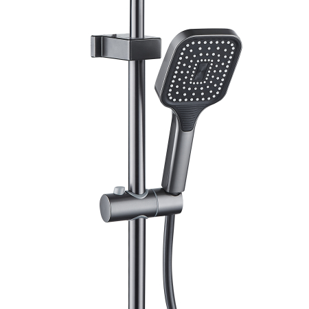 Coloana de dus RAIZ Origins Pulse, 4 functii, Afisaj digital, Jet reglabil, Presiune ridicata, Para de dus, Dus fix cu functie ploaie, Functie bideu, Gri metal [6]
