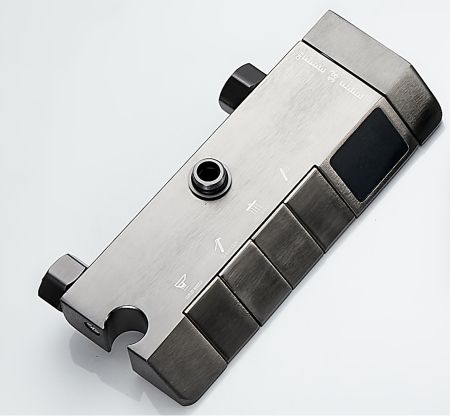 Coloana de dus RAIZ Origins Pulse, 4 functii, Afisaj digital, Jet reglabil, Presiune ridicata, Para de dus, Dus fix cu functie ploaie, Functie bideu, Gri metal [10]