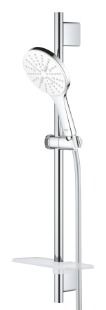 Coloana dus Grohe 26577LS0, SmartActive 130, 600 mm, 3 functii, etajera, crom [2]