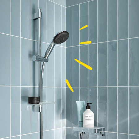 Coloana dus Grohe 26952001, 1.75 m, 110 mm, 620 mm, 2 functii para dus, 1/2 conexiune furtun, conexiune universala, Crom [22]