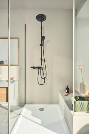 Coloana dus Grohe 269792431, 1.5 m, 110 mm, 1136 mm, 250 mm, 3 functii para dus, 1/2 conexiune furtun, Negru [4]