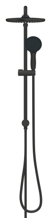 Coloana dus Grohe 269802431, 1.5 m, 110 mm, 736 mm, 250 mm, 3 functii para dus, 1/2 conexiune furtun, Negru [1]