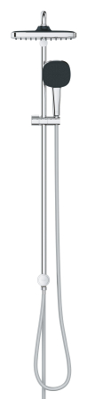 Coloana dus Grohe 26986001, 1.5 m, 110 mm, 1136 mm, 250 mm, 2 functii para dus, 1/2 conexiune furtun, Crom [2]