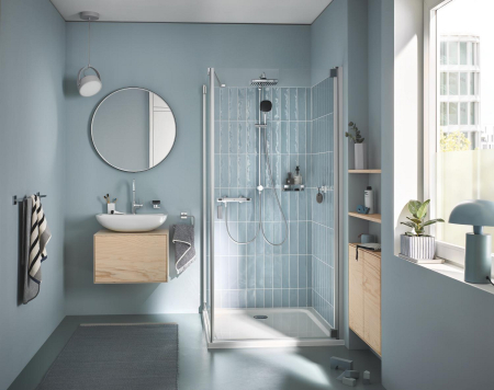 Coloana dus Grohe 26986001, 1.5 m, 110 mm, 1136 mm, 250 mm, 2 functii para dus, 1/2 conexiune furtun, Crom [15]