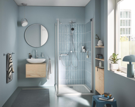 Coloana dus Grohe 26989001, 1.5 m, 110 mm, 1136 mm, 250 mm, 2 functii para dus, 1/2 conexiune furtun, Crom [16]