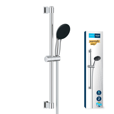 Coloana dus Grohe 27948001, 1.75 m, 110 mm, 620 mm, 2 functii para dus, 1/2 conexiune furtun, conexiune universala, Crom [9]